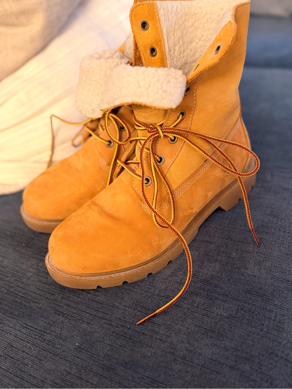 Timberland Teddy Fleece fold-down boots